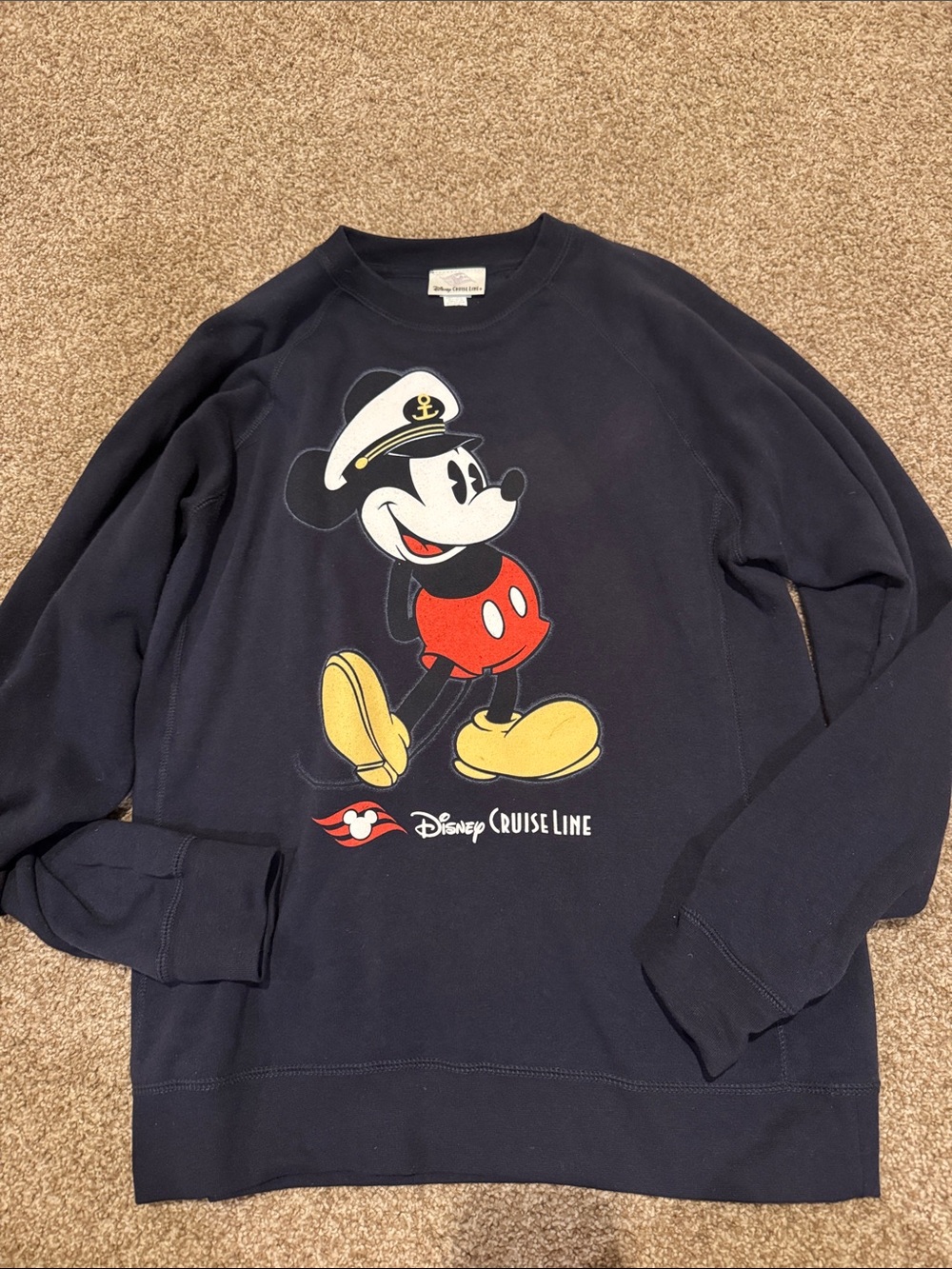 Unisex Disney Cruise Line Navy Mickey Mouse Sweatshirt